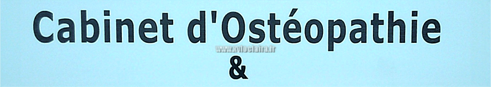 Réf : 21919 Gravoply 2 - 320x60mm - 1 ligne - Cabinet-d'ostéopathie