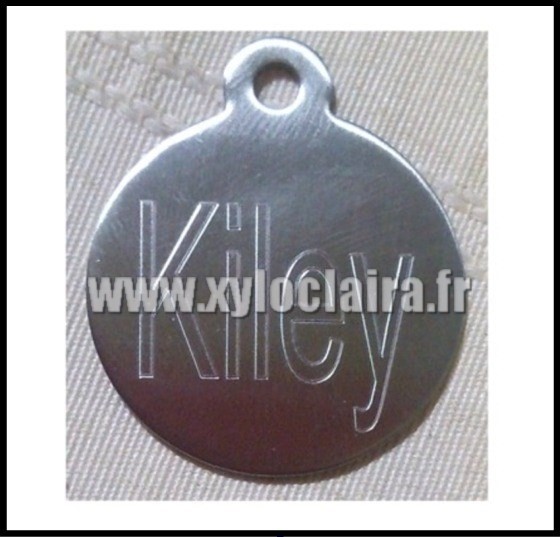 Médailles d'Animaux acier inox kiley