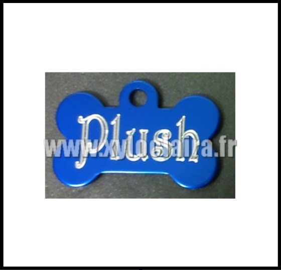 Médailles d'Animaux alu ok bleu foncé plush