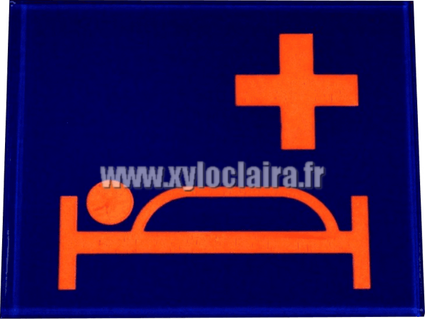 Plaque en plexi - picto - logo