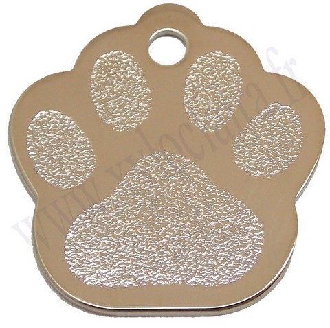 Empreinte chromé médaille d'animaux qualité bijouterie