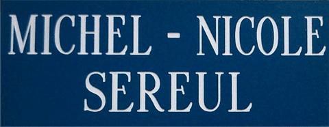 Réf : 18990 Gravoply ultra en mat - 70x30mm - 2 Lignes - Prénom Prénom NOM