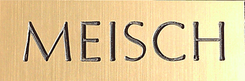 Réf : 21836 doré Ep=0.8mm - 85x30mm - 1 ligne - NOM