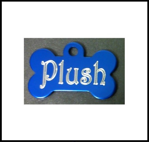 Médailles d'Animaux alu ok bleu foncé plush