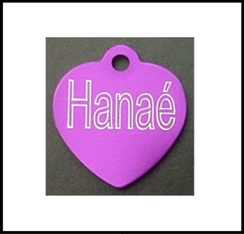 Médailles d'Animaux coeur alu hanaé