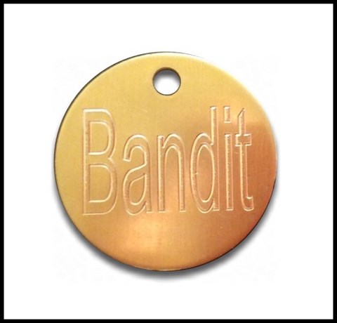 Médailles d'Animaux laiton bandit