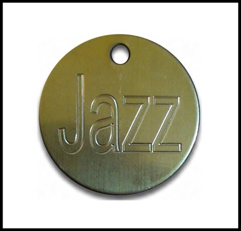 Médailles d'Animaux ronde en laiton jazz