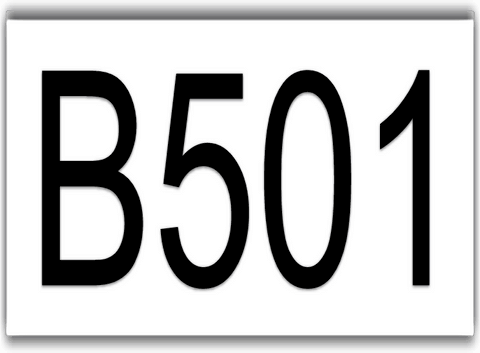 ​Plaque Gravo (abs) blanc gravure noir - 1 ligne