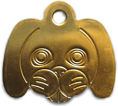 tete de chien laiton 32x35mm réf:N°29mefan001