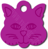 Tête de chat alu anodisé fushia