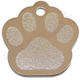 Empreinte chromé médaille d'animaux qualité bijouterie