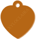 Coeur alu anodisé cuivré